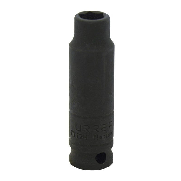 Dado de Impacto Largo Cuadro de 3/8" 6 Puntas en Pulgadas 3/8" Urrea 7712H - 1