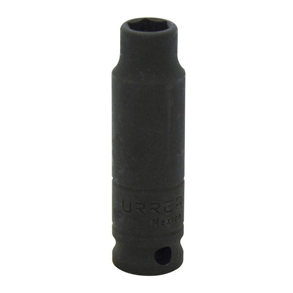 Dado de Impacto Largo Cuadro de 3/8" 6 Puntas en Pulgadas 7/16" Urrea 7714H - 1
