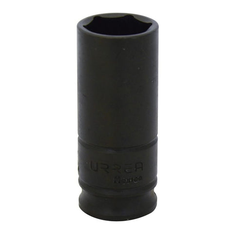 Dado de Impacto Largo Cuadro de 3/8" 6 Puntas en Pulgadas 3/4" Urrea 7724H