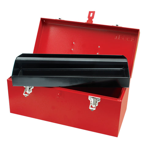 Caja Portaherramientas Metalica Color Rojo 16" x 7" x 7" Urrea D3