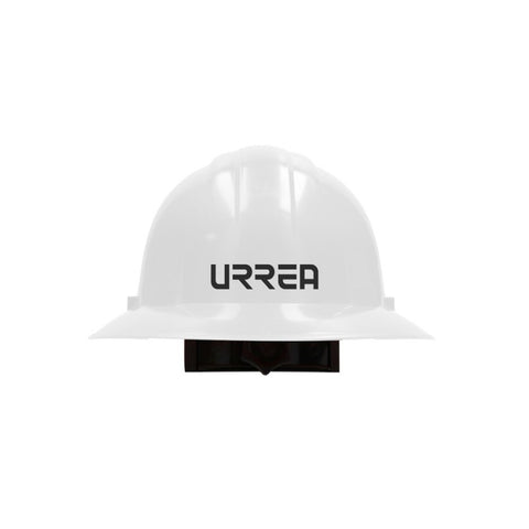 Casco de Seguridad de Ala Completa con 4 Puntos de Suspensión Color Blanco Urrea USH04W