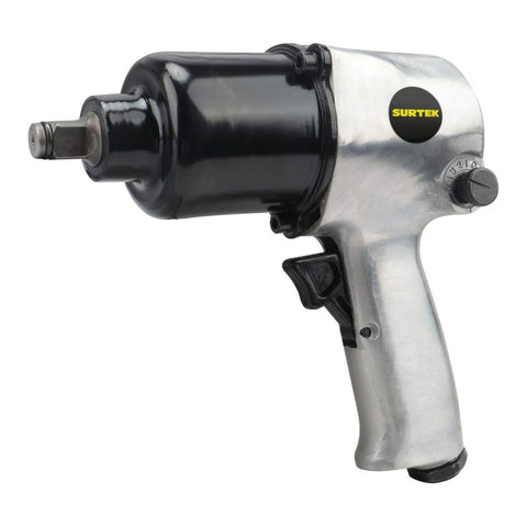 Pistola de Impacto Neumática Cuadro de 1/2" 425 ft-lb Sistema Twin Hammer Surtek PI612A