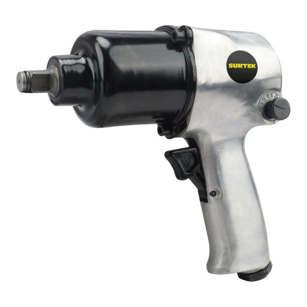 Pistola de Impacto Neumática Cuadro de 1/2" 425 ft-lb Sistema Twin Hammer Surtek PI612A - 1