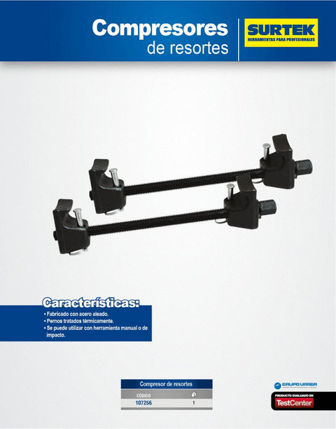 Opresor de Resortes de Suspensión Macpherson Surtek 107256 - 0