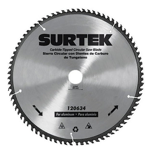 Disco para Sierra Circular 10″ 30 Dientes Surtek 120620 - 1