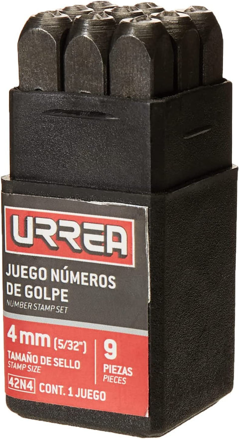 Juego de Números de Golpe 4 mm (5/32″) Urrea 42N4 - 0