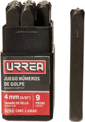 Juego de Números de Golpe 4 mm (5/32″) Urrea 42N4 - 3