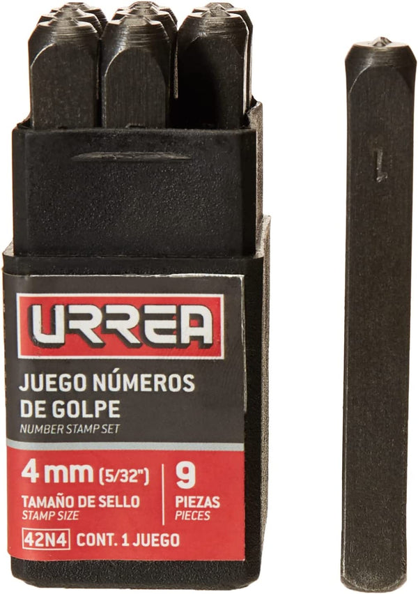 Juego de Números de Golpe 4 mm (5/32″) Urrea 42N4 - 3