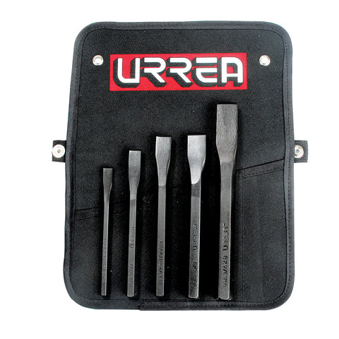 Juego de 5 Cinceles 5/16″-3/4″ Urrea 86A